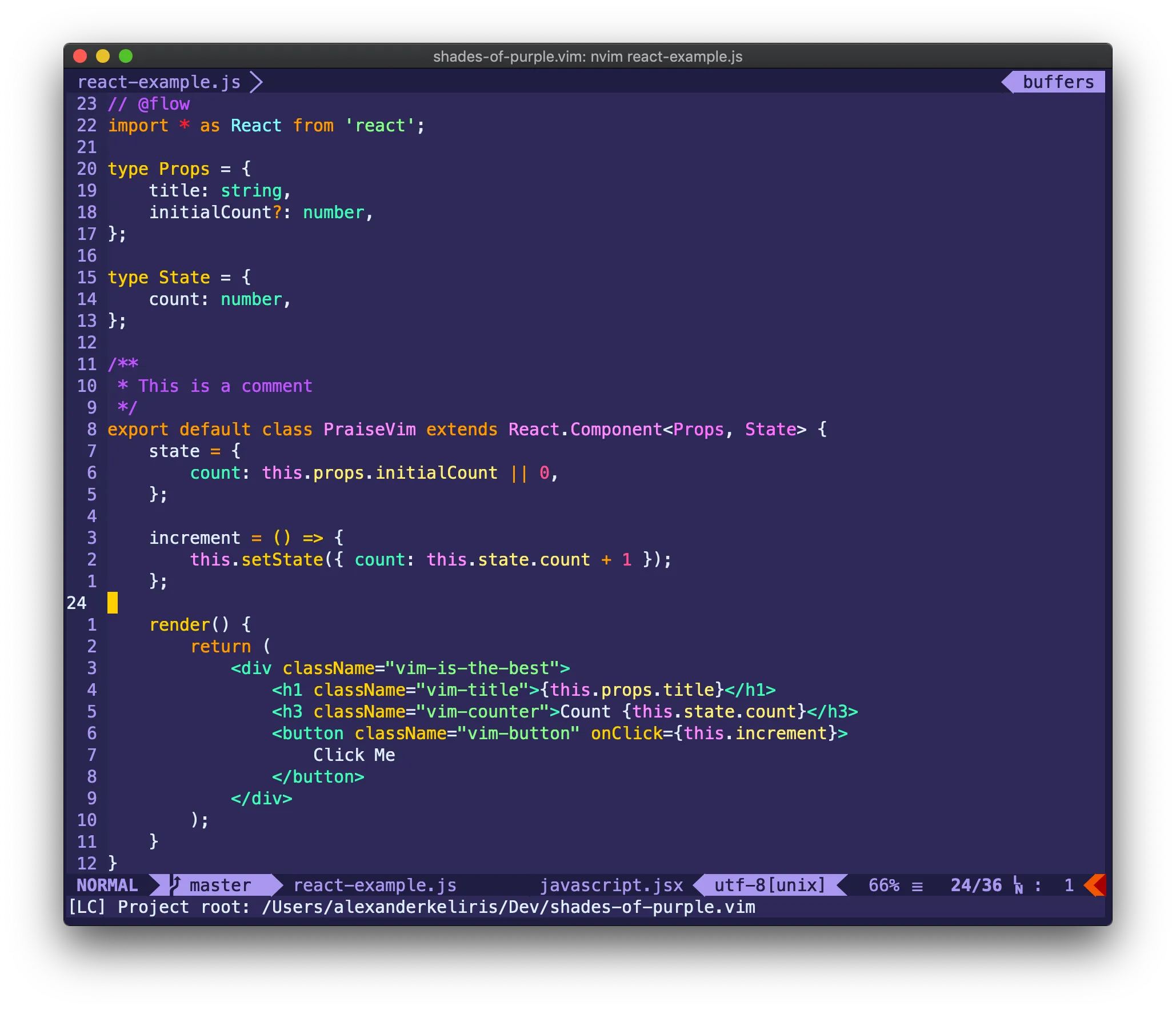 vim theme